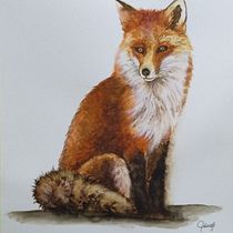 Mi proyecto del curso: Retratos expresivos de animales en acuarela. Projekt z dziedziny Trad, c, jna ilustracja, Malowanie akwarelą, R, sunek realist, czn, Ilustracja naturalist i czna użytkownika Silvia Liliana Garavagno - 15.05.2022