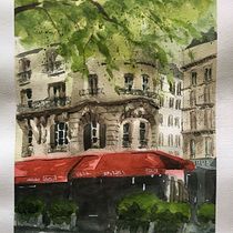 Mon projet du cours : Dessin architectural à l’aquarelle et à l’encre. Sketching, Drawing, Watercolor Painting, Architectural Illustration, Sketchbook & Ink Illustration project by mina_inverse - 05.15.2022