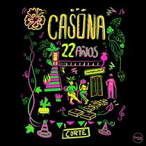Estampa para los 22 años de La Casona de Humahauca. Traditional illustration, Graphic Design, Lettering, Drawing, Fashion Design, and Digital Illustration project by Mariel Turquet - 05.09.2022