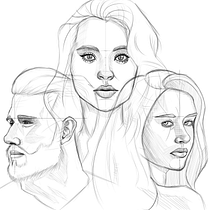 Meu projeto do curso: Caderno de retratos: explore o rosto humano. Sketching, Drawing, Portrait Drawing, Artistic Drawing, and Sketchbook project by Kaio Coelho - 05.16.2022