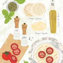 Arepa Napolitana Ein Projekt aus dem Bereich Traditionelle Illustration, Infografik, Vektorillustration, Zeichnung, Digitale Illustration, Digitale Malerei, Sketchbook, Illustration mit Tinte und Naturalistische Illustration von zaipabon - 16.05.2022