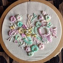 Mi proyecto del curso: Técnicas avanzadas de bordado: puntadas y composiciones con volumen. Un projet de Broderie , et Design textile de noelianatalino3 - 16.05.2022