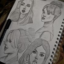 Mi proyecto del curso: Sketchbook de retrato: explora el rostro humano. Sketching, Drawing, Portrait Drawing, Artistic Drawing, and Sketchbook project by anabeldosantos - 05.17.2022