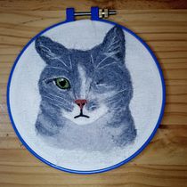 Mi proyecto del curso: Needle felting: crea retratos con lana. Arts, Crafts, Fiber Arts, Naturalistic Illustration, Needle Felting, and Textile Design project by Isabel Alvarez - 05.16.2022