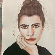 My project for course: Watercolor Portrait from a Photo. Traditional illustration, Watercolor Painting, and Portrait Drawing project by reneemcgettigan222 - 05.15.2022