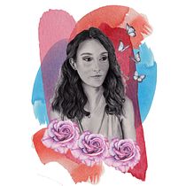 Mi proyecto del curso: Ilustración de retrato con técnicas analógicas y digitales. Un progetto di Illustrazione tradizionale, Disegno a matita, Disegno, Illustrazione digitale, Pittura ad acquerello, Disegno di ritratti e Disegno realistico di Mariana Canossa - 17.05.2022