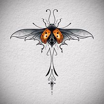 My project for course: Artistic Tattoo Design with Golden Effects in Procreate. Un projet de Illustration traditionnelle et Illustration numérique de rachealmarieart - 18.05.2022