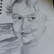 Mi proyecto del curso: Sketchbook de retrato: explora el rostro humano. Sketching, Portrait Drawing, Sketchbook, Drawing, and Artistic Drawing project by Isabel García - 05.18.2022
