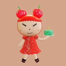 Chulita Kawai. Een project van Traditionele illustratie, Ontwerp van personages, Digitale illustratie,  3D-modellering, Manga y  Ontwerp van Reynaldo Antonio - 17.07.2022