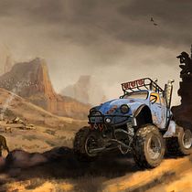 The Wasteland, my project for course: Creating and Painting Fantasy Scenarios in Photoshop . Un proyecto de Ilustración tradicional, Dibujo, Ilustración digital, Concept Art y Pintura digital de Viktor Sjöberg - 18.05.2022