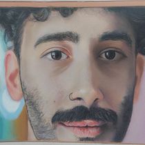 Mi proyecto del curso: Retrato realista al pastel tiza. Traditional illustration, Fine Arts, Drawing, Portrait Drawing, and Realistic Drawing project by Salva Carbonell Serna - 05.19.2022