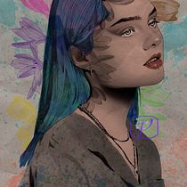 My project for course: Illustrated Portraits with Procreate. Ilustração tradicional, Ilustração vetorial, Ilustração digital, e Desenho de retrato projeto de Pearly May Santos - 19.05.2022