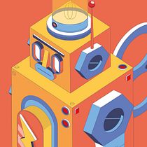 Meu projeto do curso: Ilustração vetorial isométrica a partir do zero. Un progetto di Graphic design, Illustrazione vettoriale e Illustrazione digitale di Fauzia Vieira - 18.05.2022