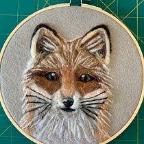 My project for course: Needle Felting: Paint Portraits with Wool. Arts, Crafts, Fiber Arts, Naturalistic Illustration, Needle Felting, and Textile Design project by jmunk99 - 05.12.2022
