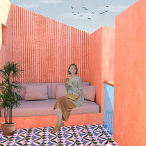 Mi proyecto del curso: Representación gráfica de proyectos arquitectónicos. Un projet de Architecture, Design graphique, Architecture d'intérieur, Design d'intérieur, Pa, sagisme, Collage, Architecture numérique, Illustration architecturale, Illustration traditionnelle , et Design  de Monica Torres - 18.05.2022