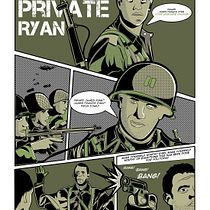 Salvando al Soldado Ryan. Un proyecto de Ilustración vectorial, Diseño de carteles e Ilustración digital de Alexander Noguera - 14.05.2022