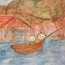Mi proyecto del curso: Ilustración en acuarela con influencia japonesa. Ilustração tradicional, Desenho, e Pintura em aquarela projeto de Paulina Esperanza Guerrero Rojas - 20.05.2022