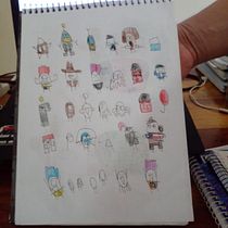 meus personagens. Un proyecto de Diseño, Ilustración tradicional, Dibujo a lápiz y Dibujo de ramonhenriquebronze - 31.05.2022