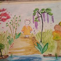 Mi proyecto del curso: Ilustración en acuarela con influencia japonesa. Ilustração tradicional, Desenho, e Pintura em aquarela projeto de Erick Francisco Solorio Vega - 20.05.2022