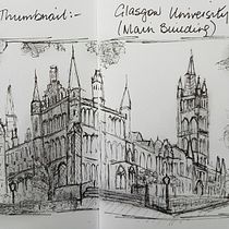 MY PROJECT FOR ARCHITECTURAL SKETCHING WITH WATERCOLOUR & INK. Traditional illustration project by Lesley Beattie - 05.21.2022