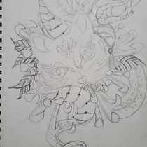 Mi proyecto del curso: Cómo diseñar un tatuaje. Een project van Traditionele illustratie y  Tatoeageontwerp van eygartstudio - 12.05.2022