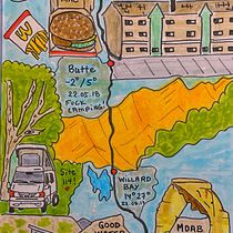 Coming Home from 7 weeks Camping in Utah. Un projet de Esquisse , Dessin , et Carnet de croquis de Caroline Marion - 21.05.2022