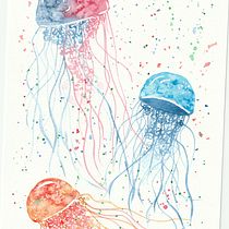 Meu projeto do curso: Técnicas modernas de aquarela. Traditional illustration, Fine Arts, Painting, and Watercolor Painting project by Dafne Alves - 05.22.2022