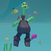 My project for course: 3D Character Creation in Blender. Un projet de 3D, Conception de personnages, Modélisation 3D, Conception de personnages 3D , et Conception 3D de Rana Raafat - 25.04.2022