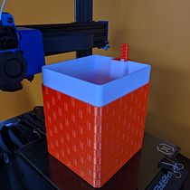 Mi proyecto del curso: Diseño de una maceta con mampostería de autorriego. Projekt z dziedziny 3D, Projektowanie produktowe,  Modelowanie 3D i  Projektowanie 3D użytkownika erickcrespo98 - 22.05.2022