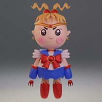 My project for course: Kawaii Character Creation in 3D with Blender . Een project van Traditionele illustratie, Ontwerp van personages, Digitale illustratie,  3D-modellering y Manga van Angela Brodowiak - 22.05.2022