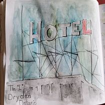 My project for course: Architectural Sketching with Watercolor and Ink. Sketching, Drawing, Watercolor Painting, Architectural Illustration, Sketchbook & Ink Illustration project by Linda Rogers - 05.23.2022