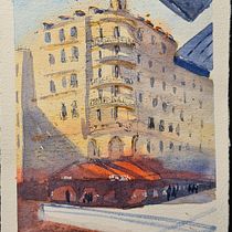 Mi proyecto del curso: Dibujo arquitectónico con acuarela y tinta. Sketching, Drawing, Watercolor Painting, Architectural Illustration, Sketchbook & Ink Illustration project by María Laura Braccia Gancedo - 05.23.2022
