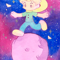 Le Petit Prince: Fairy-Tale Illustration with Watercolors. Ilustração tradicional, Pintura, Desenho, Ilustração digital, e Pintura em aquarela projeto de Tania Reyes - 18.05.2022