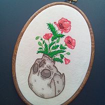 Meu projeto do curso: Criação de retratos bordados com aquarela. Un progetto di Pittura, Pittura ad acquerello, Ricamo e Textile Design di Renata Unruh - 21.05.2022