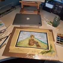 Mi proyecto del curso: Ilustración artística: dibuja tu imaginario. Traditional illustration, Painting, Creativit, Pencil Drawing, and Drawing project by patricia13_g - 05.23.2022