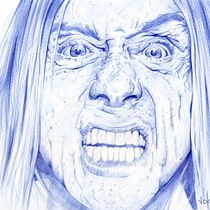 Iggy Pop: Retrato realista con bolígrafo. Traditional illustration, Drawing, Portrait Drawing, Realistic Drawing, and Artistic Drawing project by José Horvat - 05.23.2022