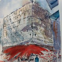 My project for course: Architectural Sketching with Watercolor and Ink. Sketching, Drawing, Watercolor Painting, Architectural Illustration, Sketchbook & Ink Illustration project by Toni Stolcs - 05.24.2022