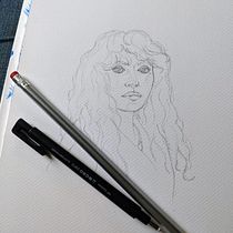 15 of 100 heads for the Portrait Sketchbooking: Explore the Human Face course. Sketching, Drawing, Portrait Drawing, Artistic Drawing, and Sketchbook project by astridcoxon - 05.24.2022
