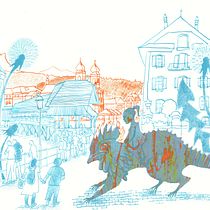 Mein Kursprojekt: Kreative Illustrationstechniken mit Gouache. Traditional illustration, Character Design, Fine Arts, Painting, Children's Illustration, Gouache Painting, and Picturebook project by Franz Habermacher - 05.24.2022