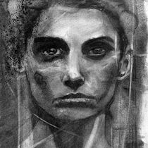 Mein Kursprojekt: Künstlerisches Porträt mit Kohlestift: die Atmosphäre. Ilustração tradicional, Artes plásticas, Desenho, Desenho de retrato, Desenho realista, e Desenho artístico projeto de Oliver Schael - 24.05.2022