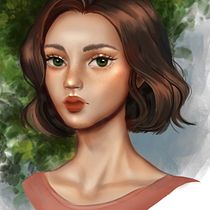 My project for course: Digital Fantasy Portraits with Photoshop. Traditional illustration, Drawing, Digital Illustration, Portrait Drawing, Digital Drawing, and Digital Painting project by Quyên Lệ - 05.25.2022