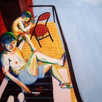 My project for course: Expressive Figure Drawing: Explore Lines, Shapes and Colors. Un proyecto de Bellas Artes, Dibujo a lápiz, Dibujo, Dibujo de Retrato, Dibujo realista, Dibujo anatómico y Pintura gouache de Pratyush Gupta - 25.05.2022