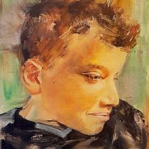 Il mio progetto del corso: Ritratti contemporanei a olio Ein Projekt aus dem Bereich Ölmalerei, Traditionelle Illustration, Bildende Künste und Malerei von Manuela Prosperi - 26.05.2022