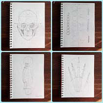Mi proyecto del curso: Dibujo anatómico para principiantes. Fine Arts, Sketching, Pencil Drawing, Drawing, Realistic Drawing, and Figure Drawing project by Adriana Salgado - 05.26.2022