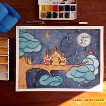 Mi proyecto del curso: Ilustración artística: dibuja tu imaginario. Traditional illustration, Painting, Creativit, Pencil Drawing, and Drawing project by Adriana Salgado - 05.26.2022
