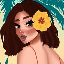 My project for course: Female Character Portraits in Procreate. Projekt z dziedziny Trad, c, jna ilustracja, Ilustracja c, frowa, R, sunek c i frow użytkownika Nouf Alj - 27.05.2022