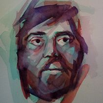 My project for course: Artistic Portrait with Watercolors. Fine Arts, Painting, Watercolor Painting, and Portrait Drawing project by Louise Young - 05.27.2022