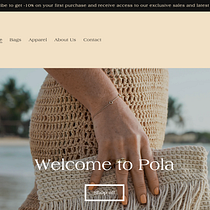 Tienda online Pola Tulum www.polatulum.com. Projekt z dziedziny Web design, Tworzenie stron internetow, ch, Marketing c, frow,  e-commerce, Programowanie bez kodu i Business użytkownika Glòria Farran Soler - 03.05.2022