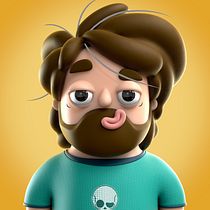 Meu projeto do curso: Autorretrato em 3D para redes sociais no Cinema 4D. 3D, 3D Modeling, and 3D Character Design project by vj_amaral - 05.27.2022