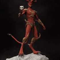 Mi proyecto del curso: Modelado en ZBrush: del concept art a la criatura final. 3D, 3D Modeling, Video Games, Concept Art, and 3D Character Design project by Rebeca Lorz Galera - 05.27.2022
